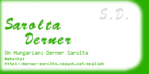 sarolta derner business card